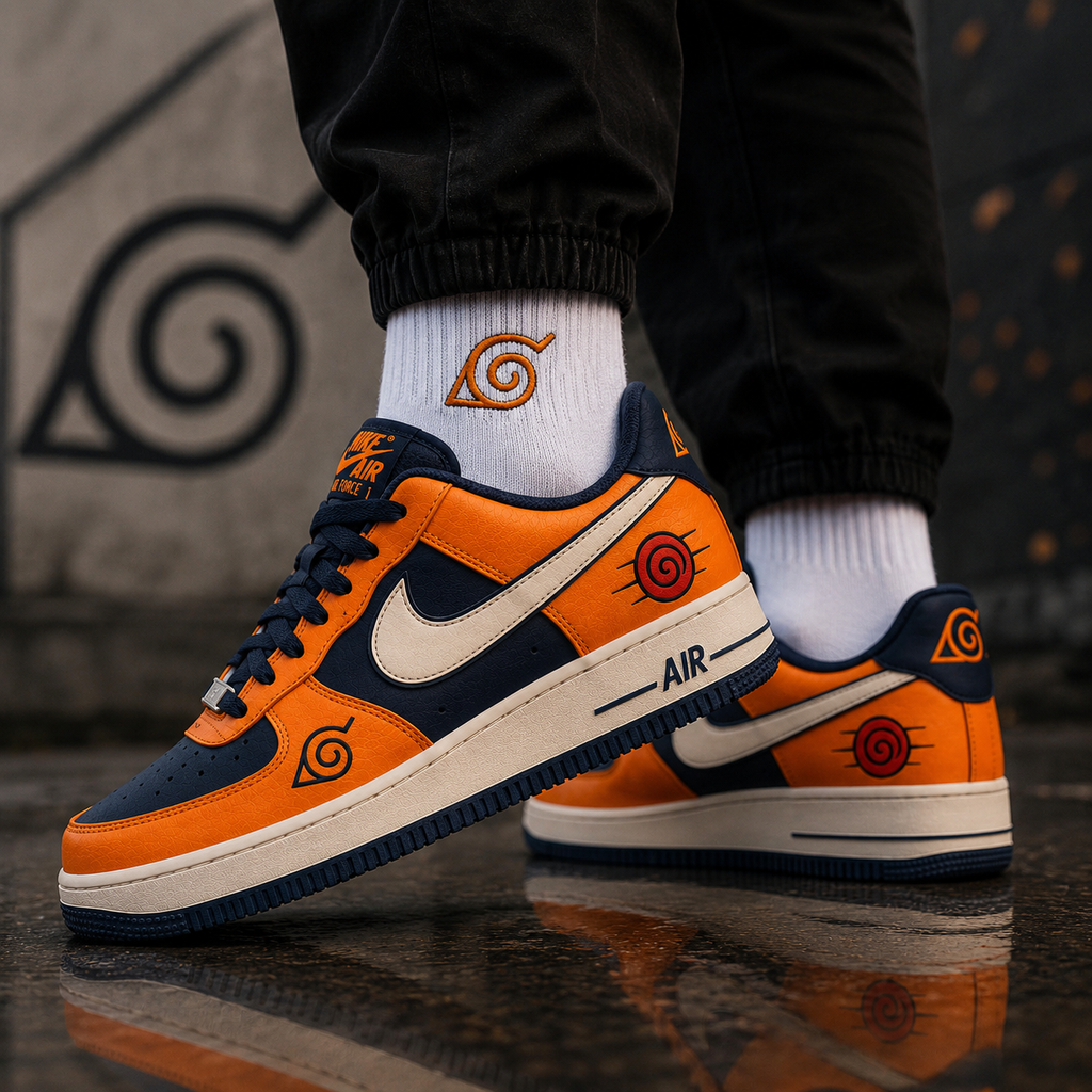Naruto Edition Custom AF1 – Hand Painted Anime Sneakers
