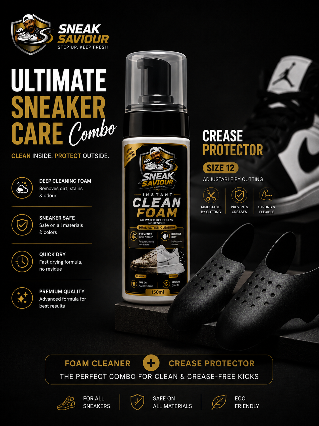 Sneak Saviour Combo [Foam + Crease Protector]