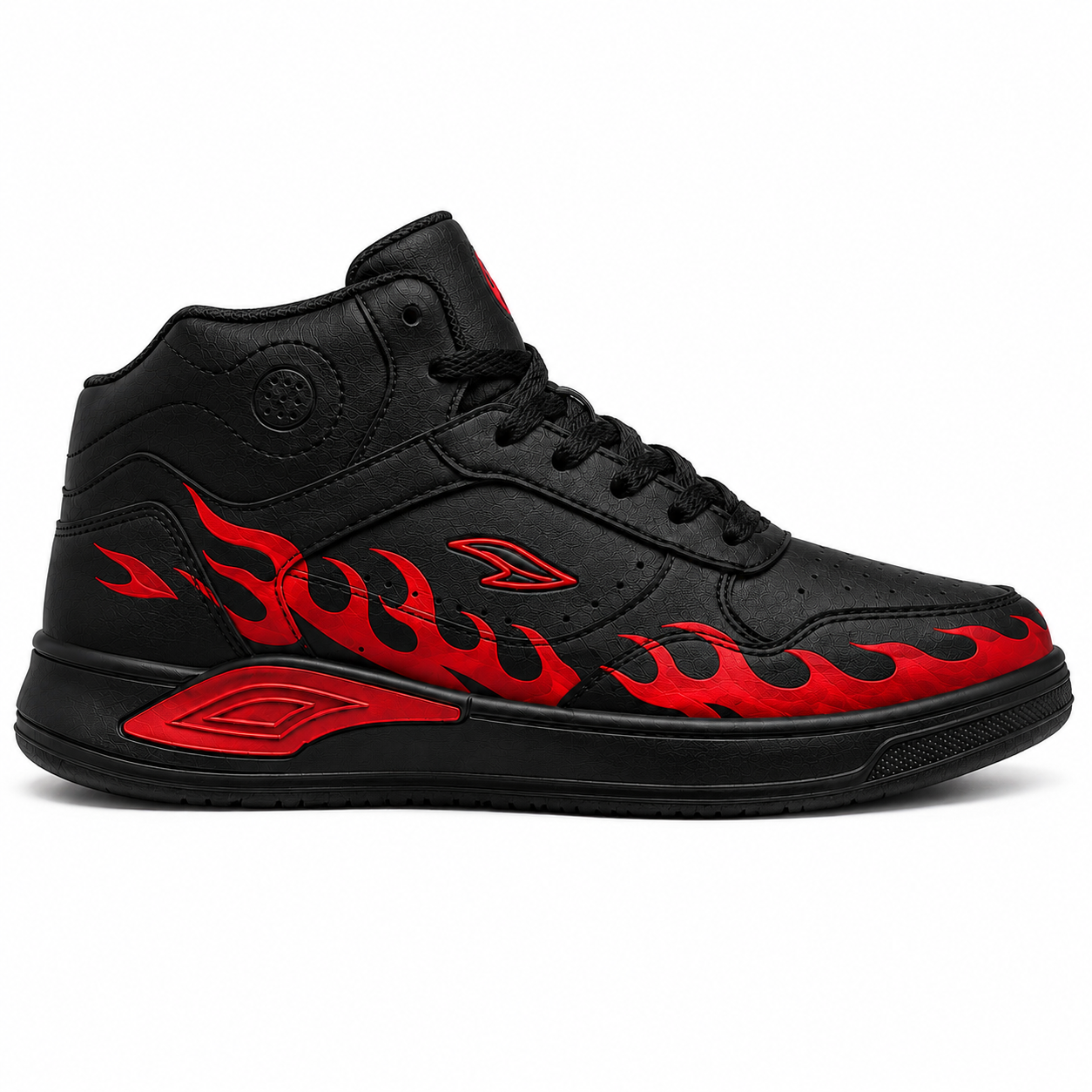 Sneak Saviour Flame Runner Custom MID -Top Sneakers – Special Edition