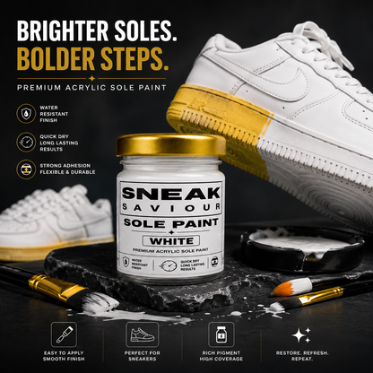 Sneak Saviour White Sole Paint (30ml) | Premium Acrylic Shoe Sole Paint