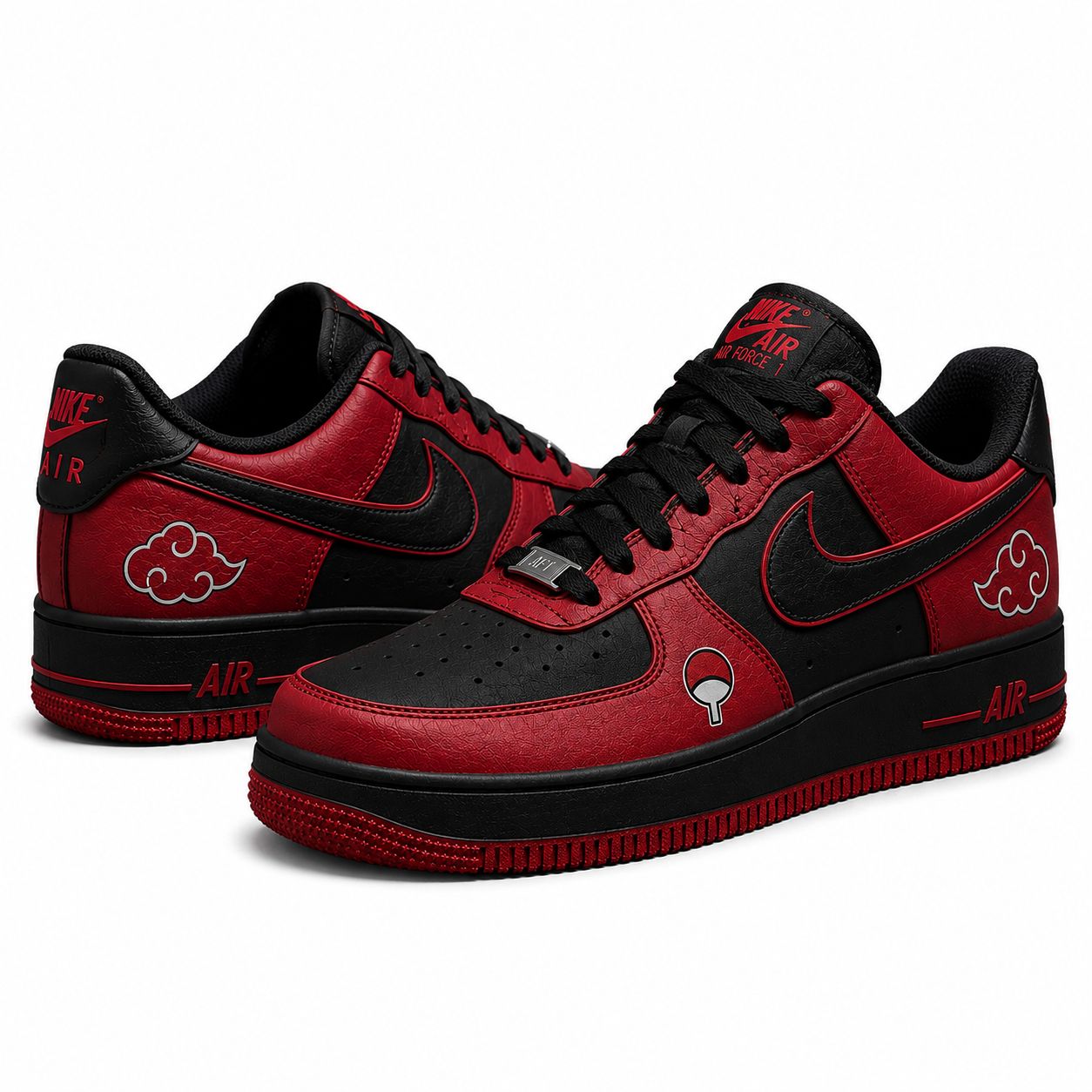 Itachi Uchiha Edition Custom AF1 – Hand Painted Anime Sneakers